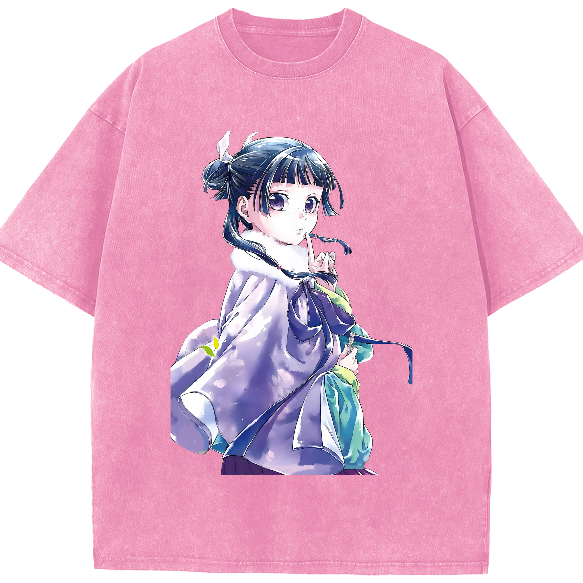 （画像用） 薬屋のひとりごと The Apothecary Diaries 綿100% ヴィンテージ風 半袖Tシャツ（フロントプリント）